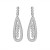 High quality platinum plated with white swiss CZ diamonds cute leaf earrings