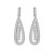 High quality platinum plated with white swiss CZ diamonds cute leaf earrings