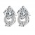 High quality platinum plated with white swiss CZ diamonds delicate Ethnic Beauty earrings