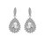 High quality platinum plated with white swiss CZ diamonds delicate water drop earrings