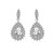 High quality platinum plated with white swiss CZ diamonds delicate water drop earrings
