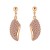 Premium quality Rose gold plated with multicolor swiss CZ diamonds Angel wings earrings