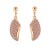 Premium quality Rose gold plated with multicolor swiss CZ diamonds Angel wings earrings